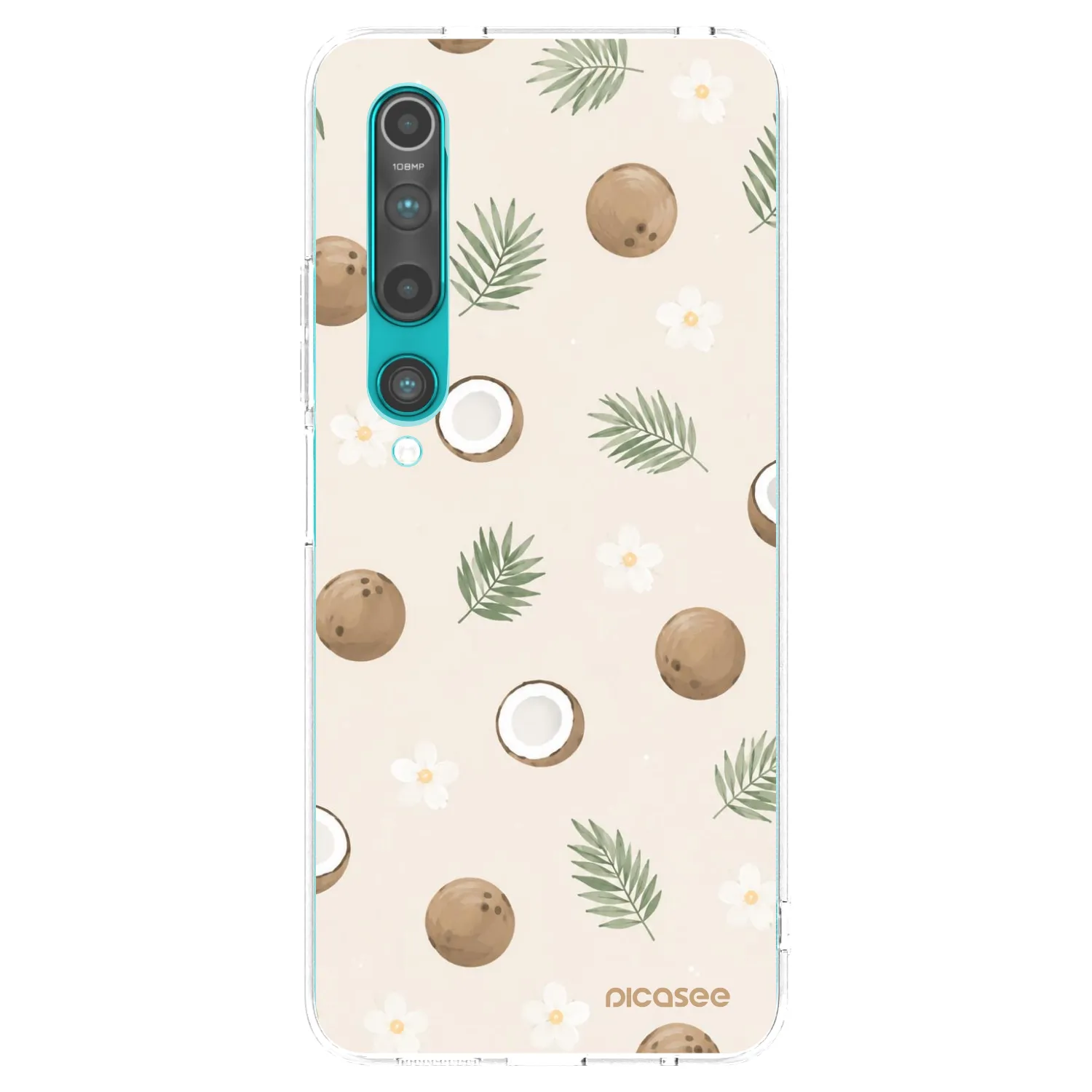 Picasee silikonový průhledný obal pro Xiaomi Mi 10 - Coconut Breeze