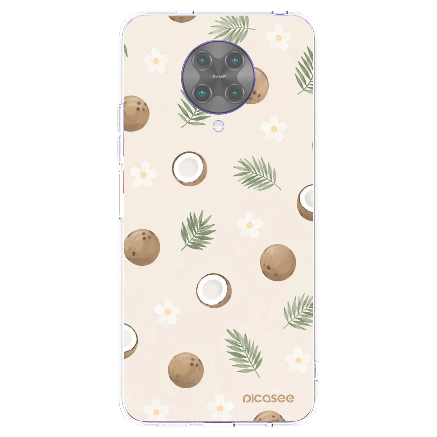 Picasee silikonový průhledný obal pro Xiaomi Poco F2 Pro - Coconut Breeze