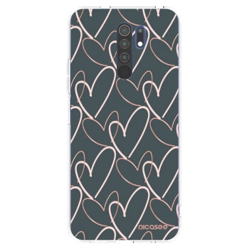 Picasee silikonový průhledný obal pro Xiaomi Redmi 9 - Hodně lásky