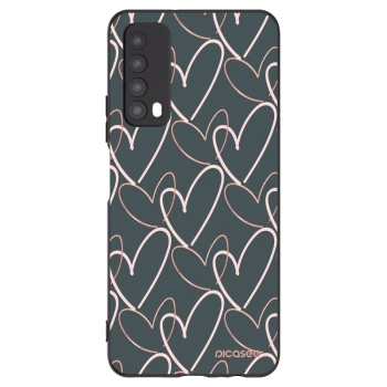 Picasee silikonový černý obal pro Huawei P Smart 2021 - Hodně lásky
