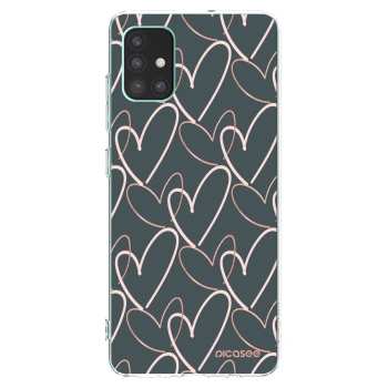 Picasee silikonový průhledný obal pro Samsung Galaxy M51 M515F - Hodně lásky