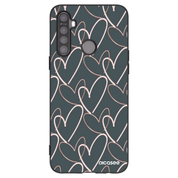 Picasee silikonový černý obal pro Realme 6i - Hodně lásky