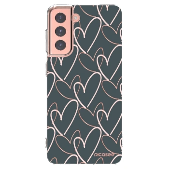 Picasee silikonový průhledný obal pro Samsung Galaxy S21 5G G991B - Hodně lásky