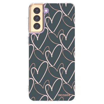 Picasee silikonový průhledný obal pro Samsung Galaxy S21+ 5G G996F - Hodně lásky