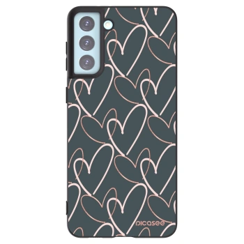 Picasee silikonový černý obal pro Samsung Galaxy S21+ 5G G996F - Hodně lásky
