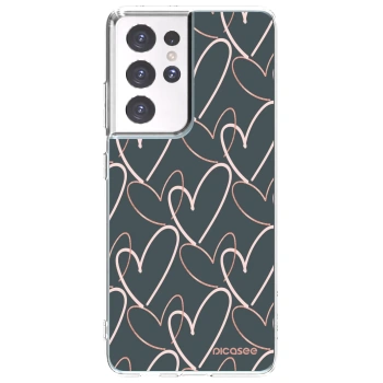 Picasee silikonový průhledný obal pro Samsung Galaxy S21 Ultra 5G G998B - Hodně lásky