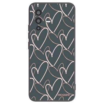 Picasee silikonový černý obal pro Vivo V23 5G - Hodně lásky