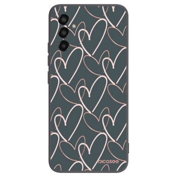 Picasee silikonový černý obal pro Samsung Galaxy M13 M135F - Hodně lásky
