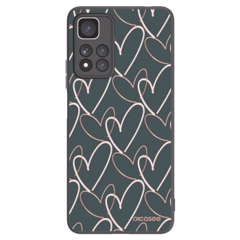 Picasee silikonový černý obal pro Xiaomi Redmi Note 11 Pro+ 5G - Hodně lásky