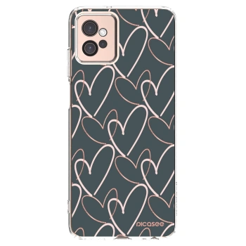 Picasee silikonový průhledný obal pro Motorola Moto G32 - Hodně lásky