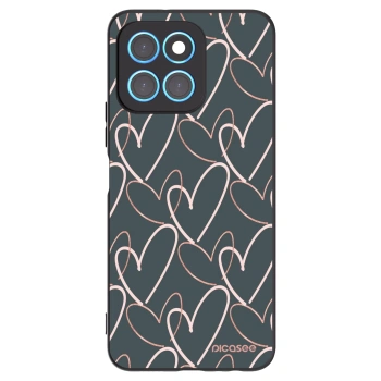 Picasee silikonový černý obal pro Honor X8 5G - Hodně lásky