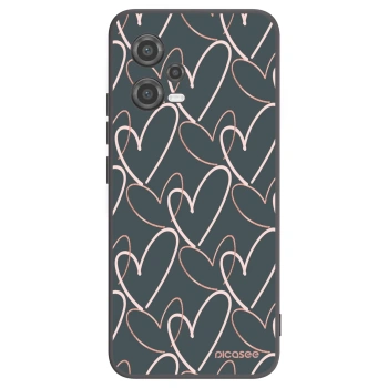 Picasee silikonový černý obal pro Xiaomi Poco X5 - Hodně lásky