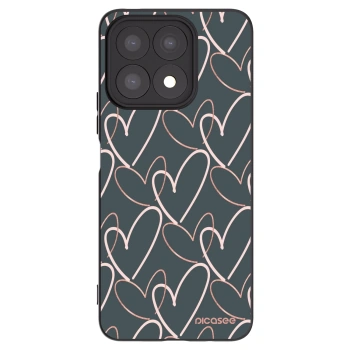 Picasee silikonový černý obal pro Honor X8a - Hodně lásky