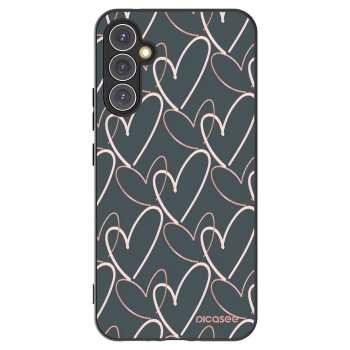 Picasee silikonový černý obal pro Samsung Galaxy A34 5G A346B - Hodně lásky