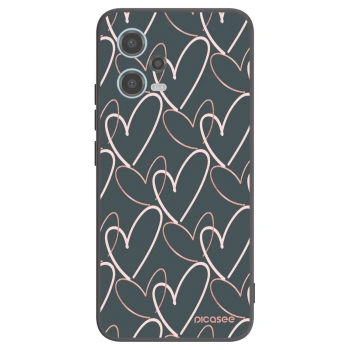 Picasee silikonový černý obal pro Xiaomi Redmi Note 12 5G - Hodně lásky