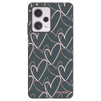 Picasee silikonový černý obal pro Xiaomi Redmi Note 12 Pro+ 5G - Hodně lásky