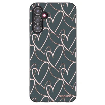 Picasee silikonový černý obal pro Samsung Galaxy A14 4G A145R - Hodně lásky