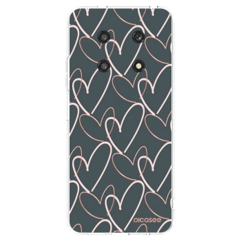 Picasee silikonový průhledný obal pro Honor Magic4 Lite 5G - Hodně lásky