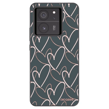 Picasee silikonový černý obal pro Xiaomi 13T Pro - Hodně lásky