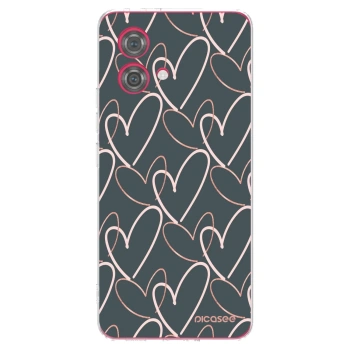Picasee silikonový průhledný obal pro Motorola Moto G84 5G - Hodně lásky
