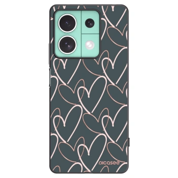 Picasee silikonový černý obal pro Xiaomi Redmi Note 13 5G - Hodně lásky