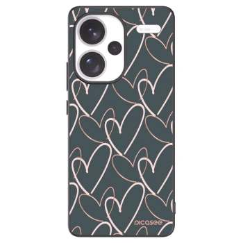 Picasee silikonový černý obal pro Xiaomi Redmi Note 13 Pro+ 5G - Hodně lásky