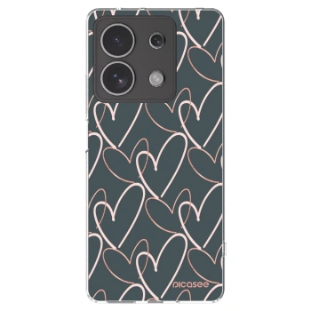 Picasee silikonový průhledný obal pro Xiaomi Redmi Note 13 4G - Hodně lásky