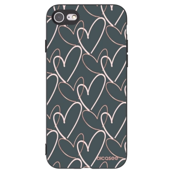 Picasee silikonový černý obal pro Apple iPhone 8 - Hodně lásky