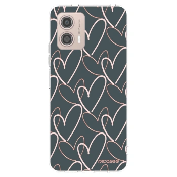 Picasee silikonový průhledný obal pro Motorola Moto G53 5G - Hodně lásky