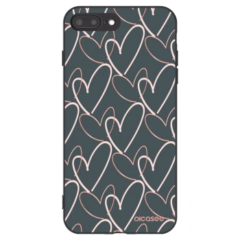 Picasee silikonový černý obal pro Apple iPhone 7 Plus - Hodně lásky