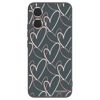 Picasee silikonový černý obal pro Motorola Moto G85 - Hodně lásky