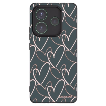 Picasee silikonový černý obal pro Xiaomi Redmi Note 14 5G - Hodně lásky