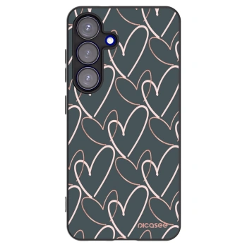 Picasee silikonový černý obal pro Samsung Galaxy S25 5G - Hodně lásky