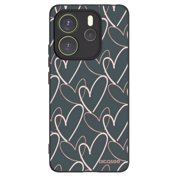 Picasee silikonový černý obal pro Xiaomi Redmi Note 14 4G - Hodně lásky
