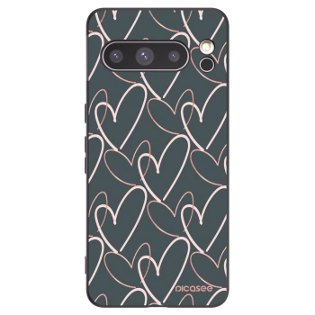 Picasee silikonový černý obal pro Google Pixel 8 Pro - Hodně lásky