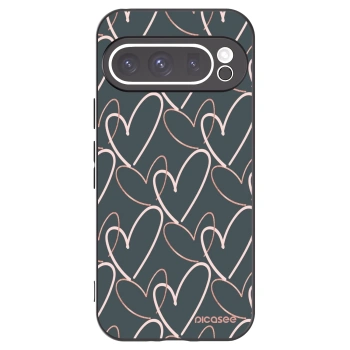 Picasee silikonový černý obal pro Google Pixel 9 Pro - Hodně lásky