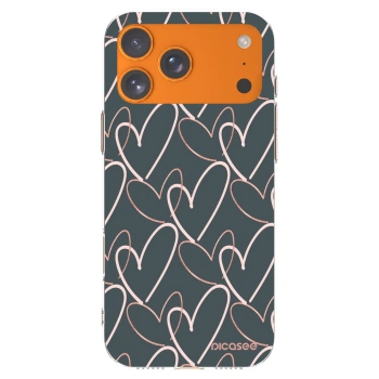 Picasee silikonový průhledný obal pro Apple iPhone 17 Pro Max - Hodně lásky