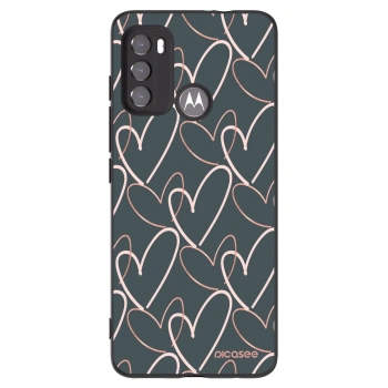 Picasee silikonový černý obal pro Motorola Edge 60 5G - Hodně lásky