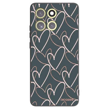 Picasee silikonový černý obal pro Motorola Moto G86 5G - Hodně lásky