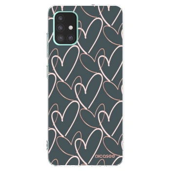 Picasee silikonový průhledný obal pro Samsung Galaxy A51 A515F - Hodně lásky