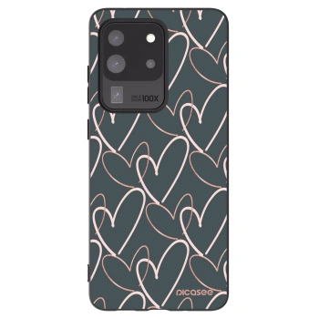 Picasee silikonový černý obal pro Samsung Galaxy S20 Ultra 5G G988F - Hodně lásky