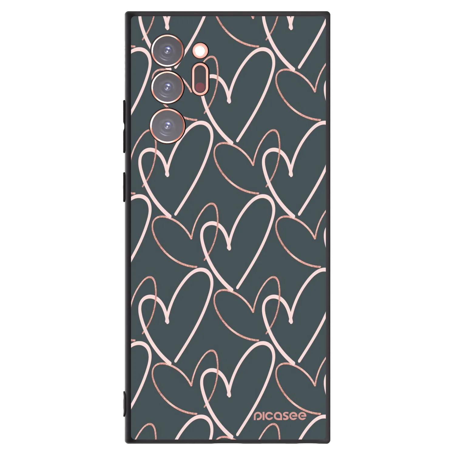 Picasee silikonový černý obal pro Samsung Galaxy Note 20 Ultra - Hodně lásky