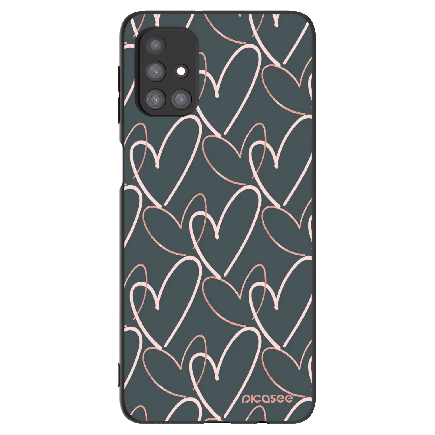 Picasee silikonový černý obal pro Samsung Galaxy M31s - Hodně lásky