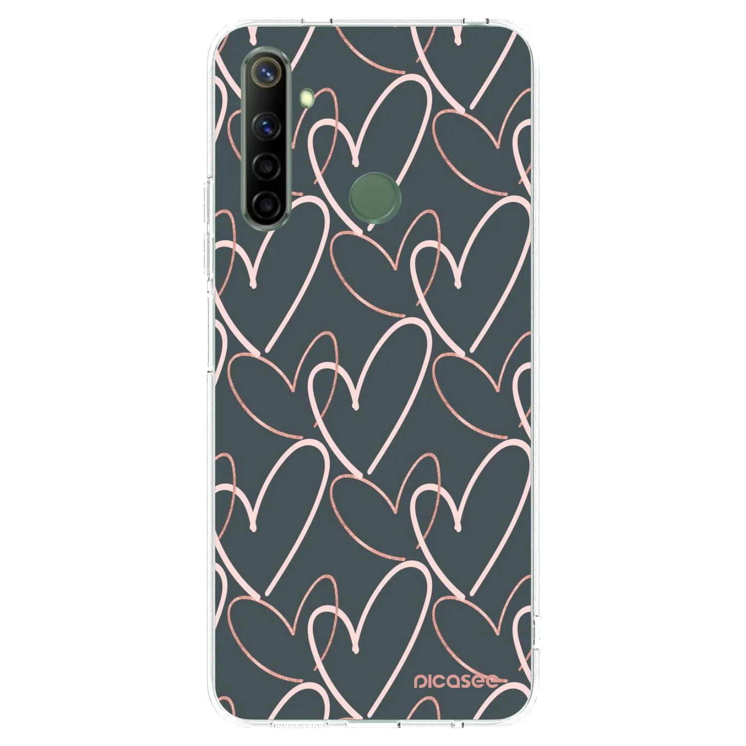 Picasee silikonový průhledný obal pro Realme 6i - Hodně lásky