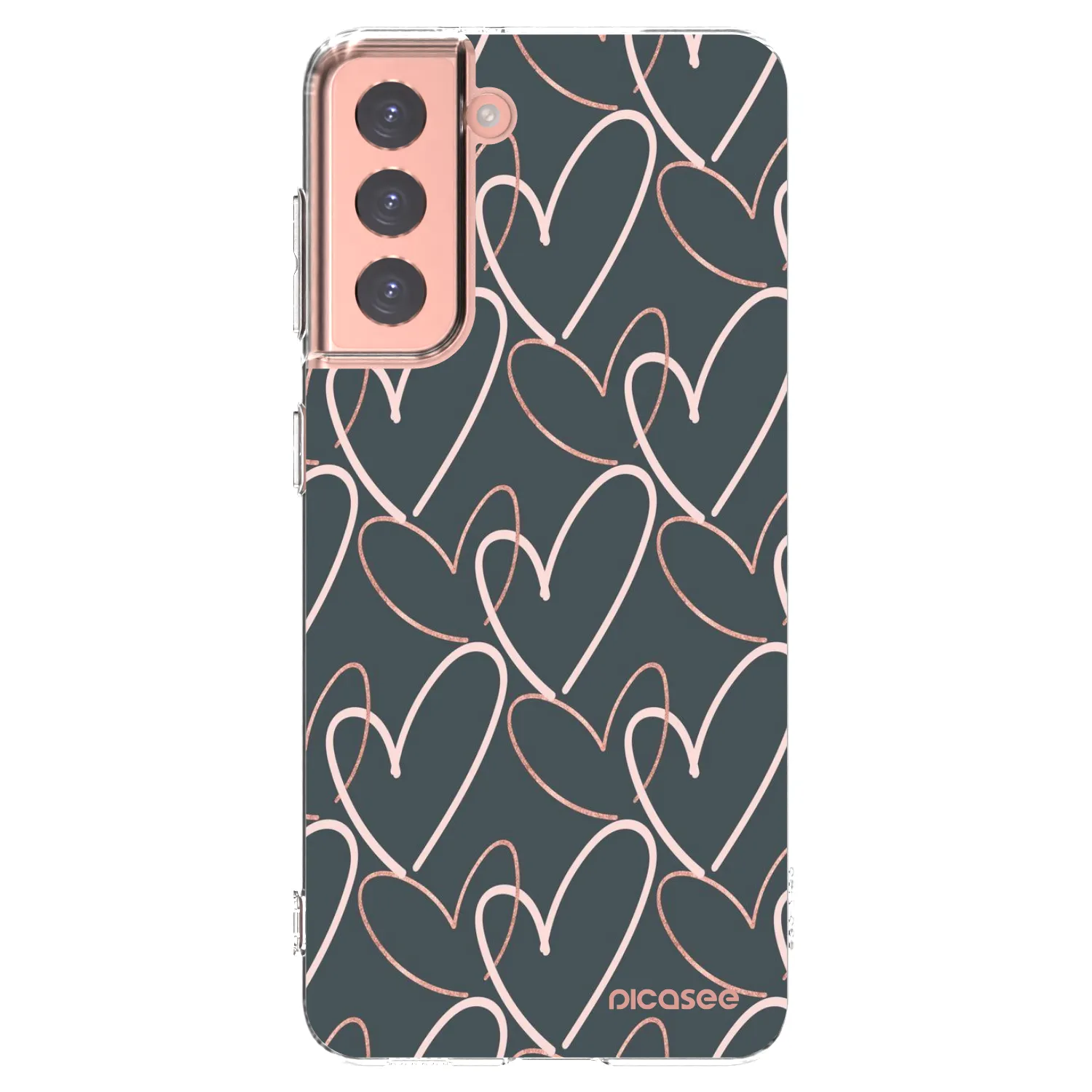 Picasee silikonový průhledný obal pro Samsung Galaxy S21 5G G991B - Hodně lásky