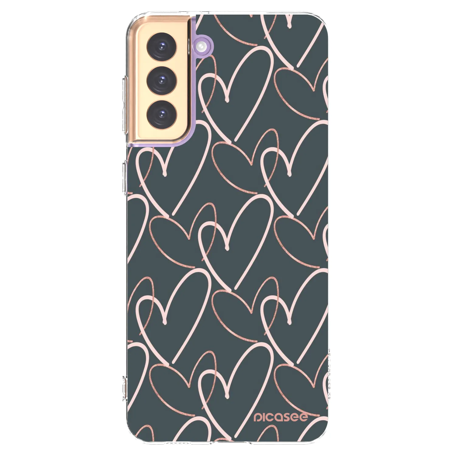 Picasee silikonový průhledný obal pro Samsung Galaxy S21+ 5G G996F - Hodně lásky