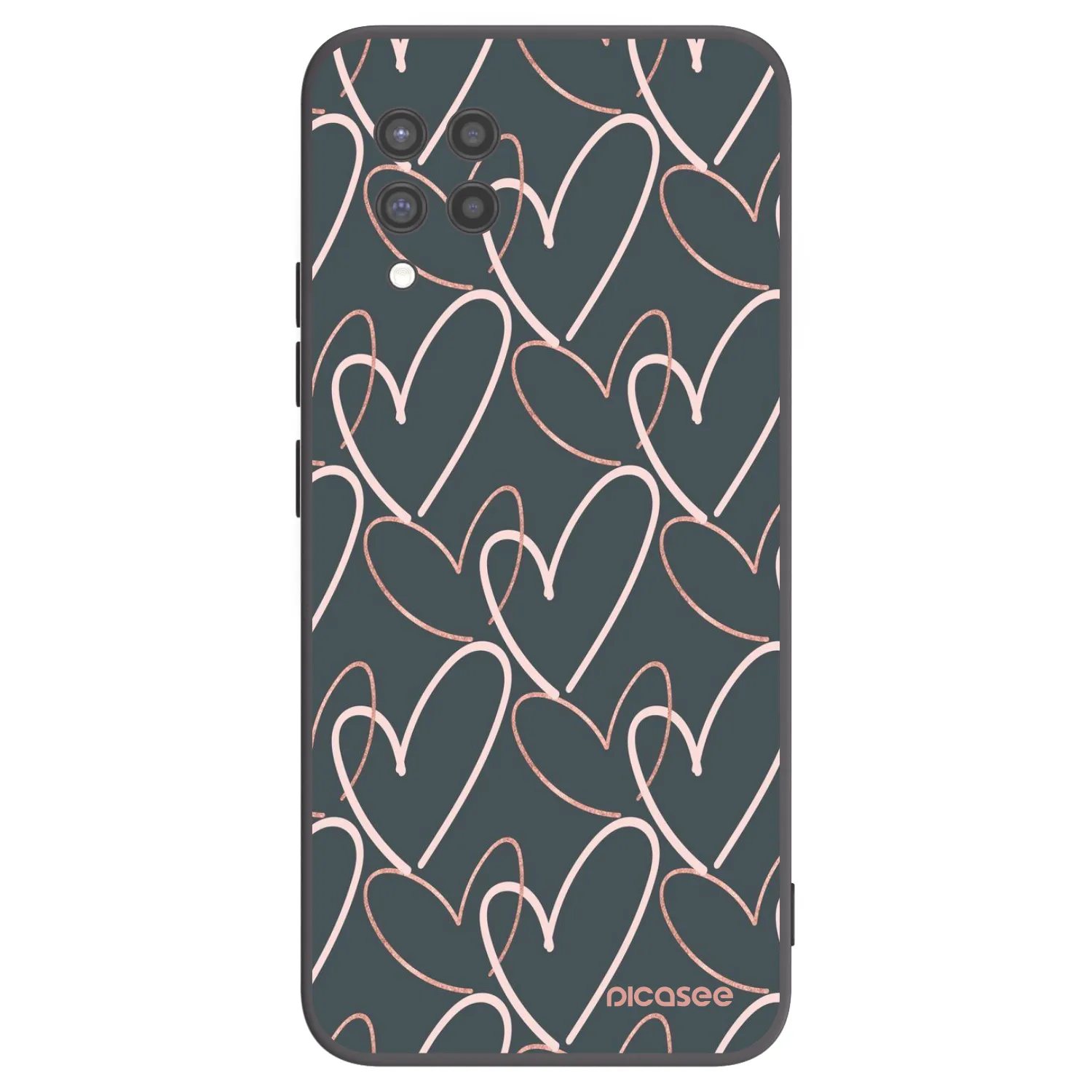 Picasee silikonový černý obal pro Samsung Galaxy A42 A426B - Hodně lásky
