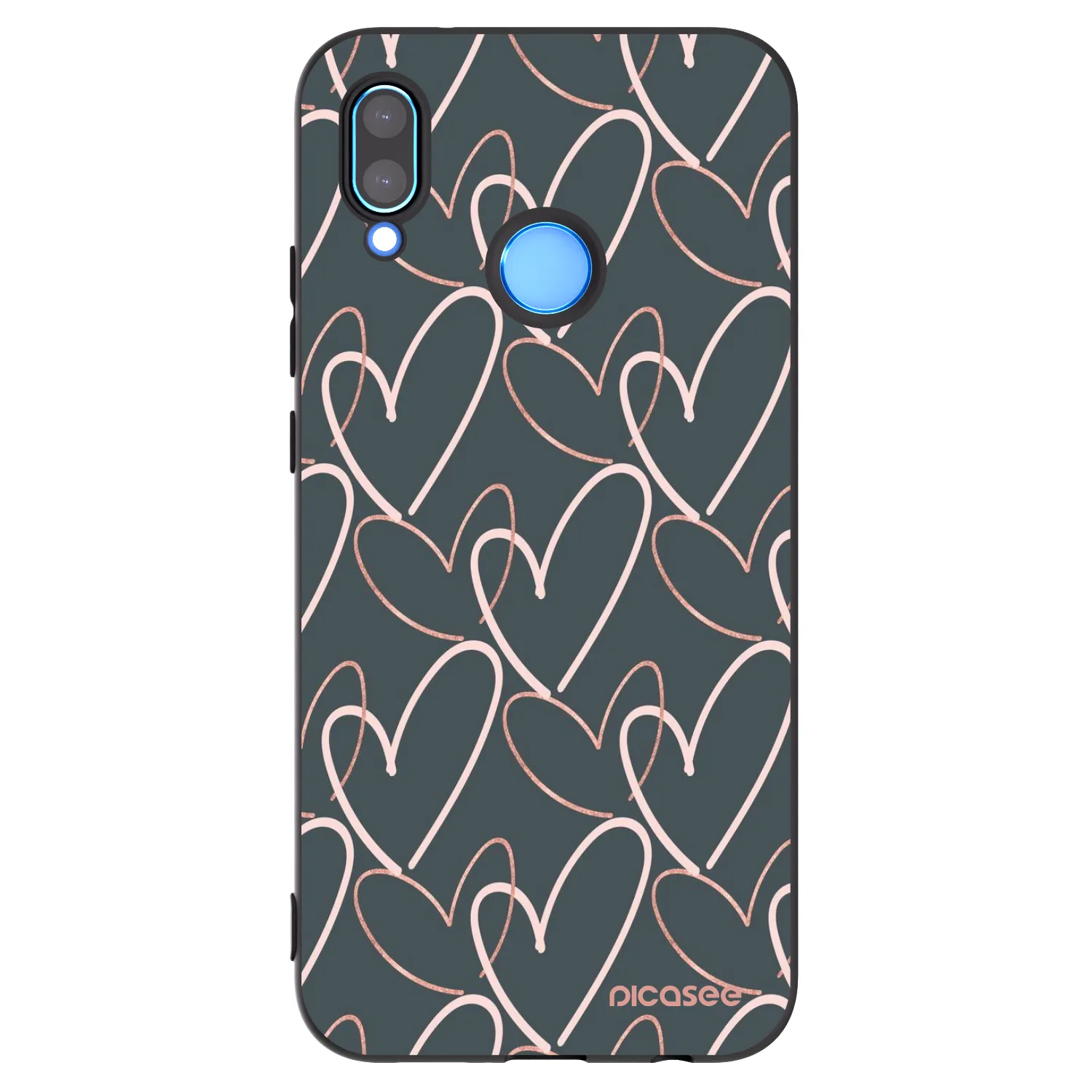 Picasee silikonový černý obal pro Huawei P20 Lite - Hodně lásky