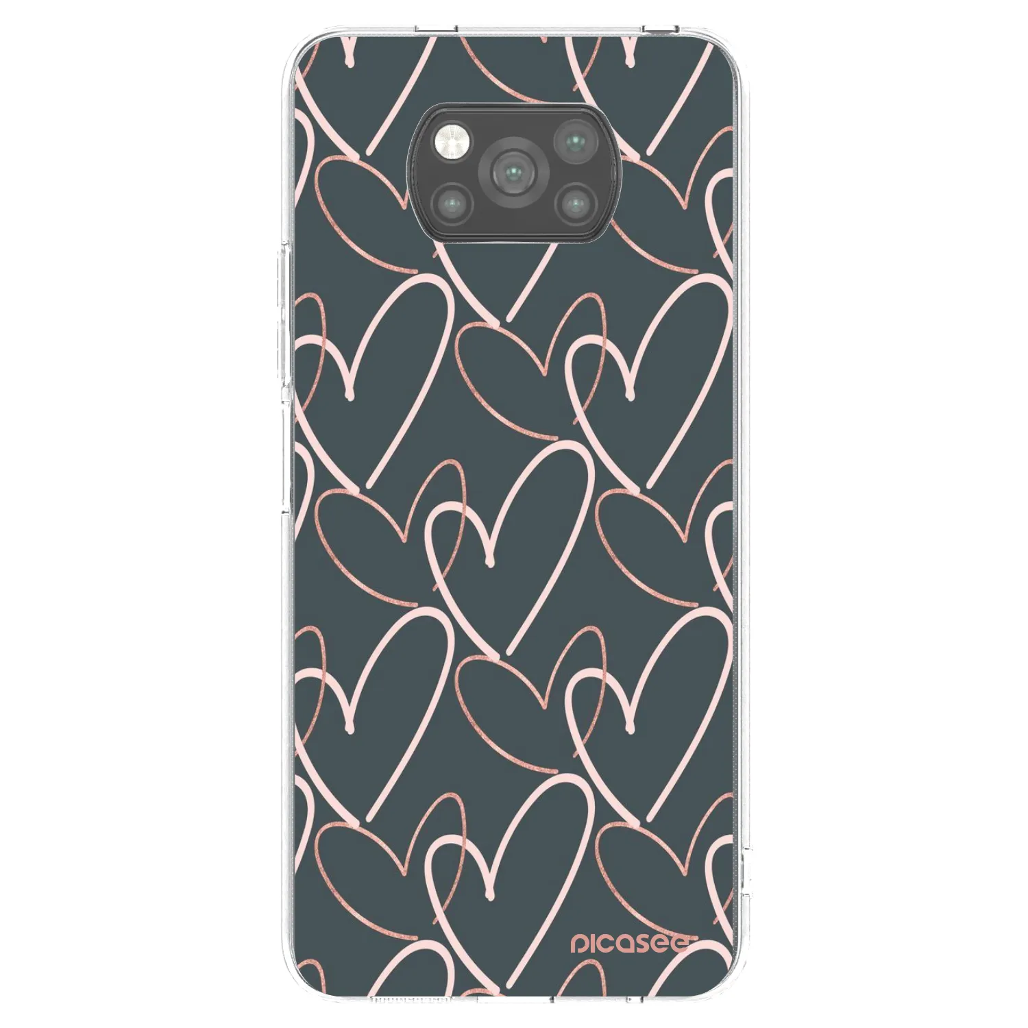 Picasee silikonový černý obal pro Xiaomi Poco X3 Pro - Hodně lásky