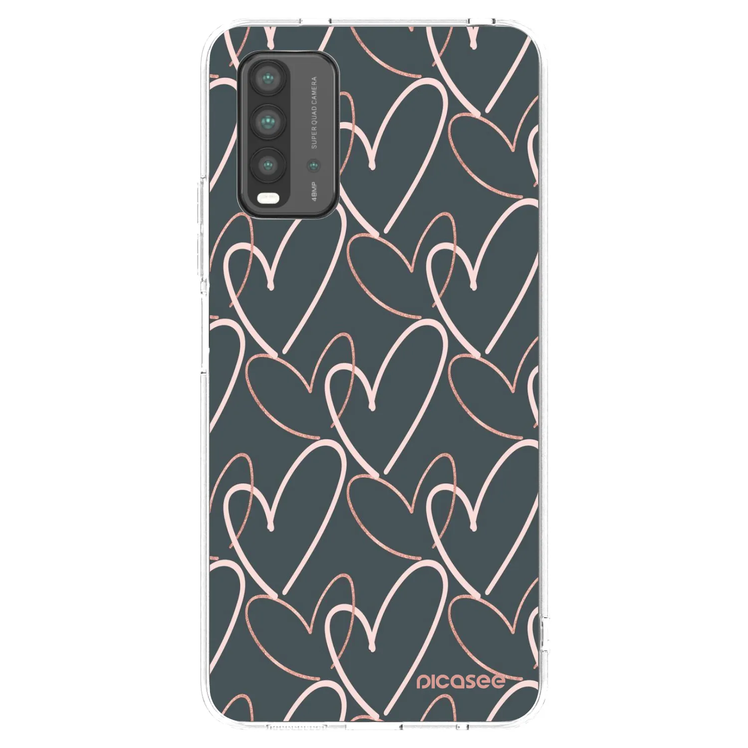 Picasee silikonový průhledný obal pro Xiaomi Redmi 9T - Hodně lásky